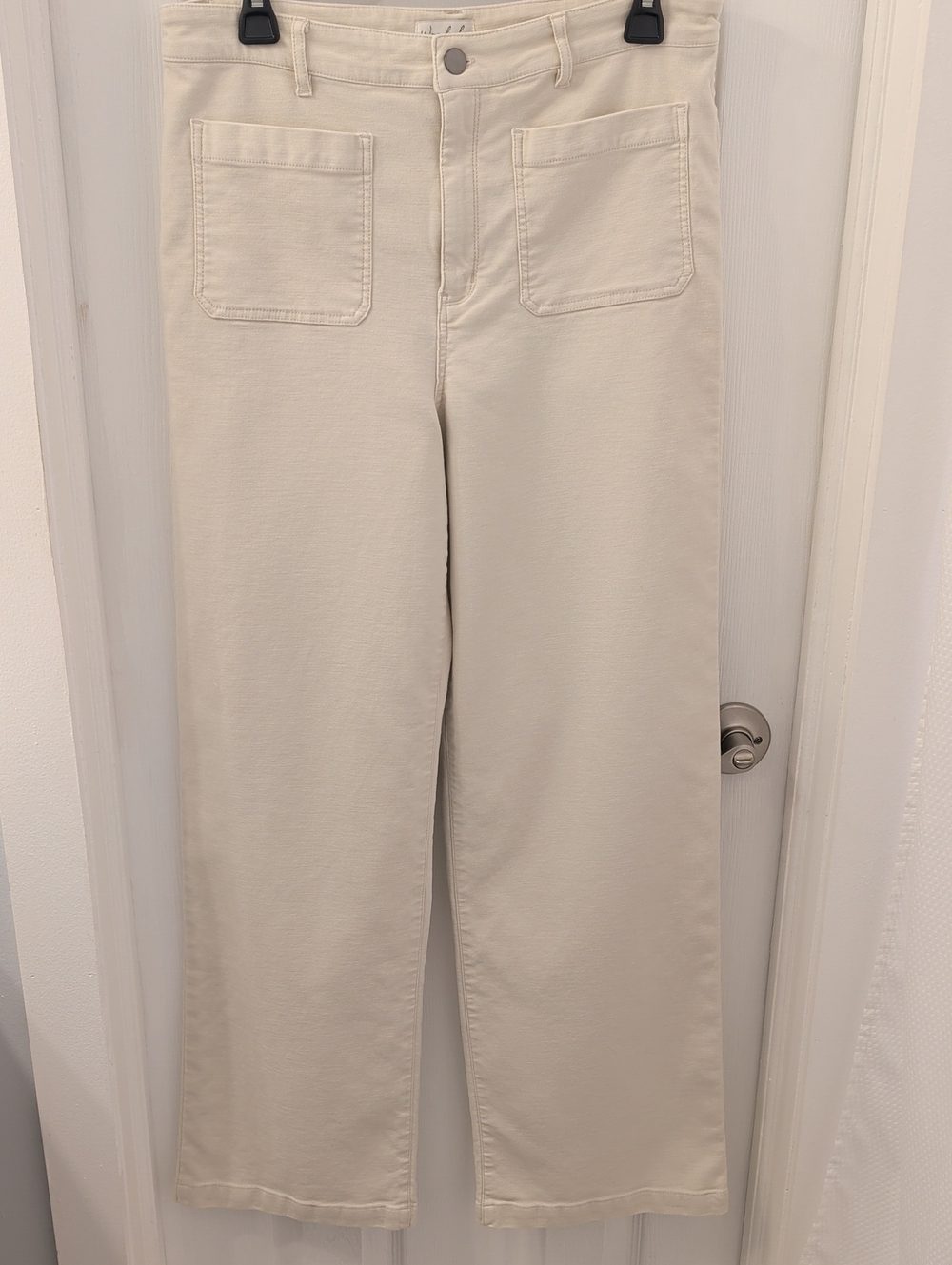 Women's Womderly Cream Straight-Leg Pants